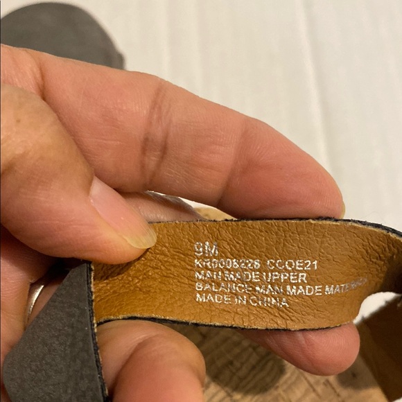 Korks : Gray Mules with Cork Footbed and Suede Finish - Picture 5 of 7